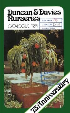 Duncan and Davies, 75th Anniversary Catalogue, 1974